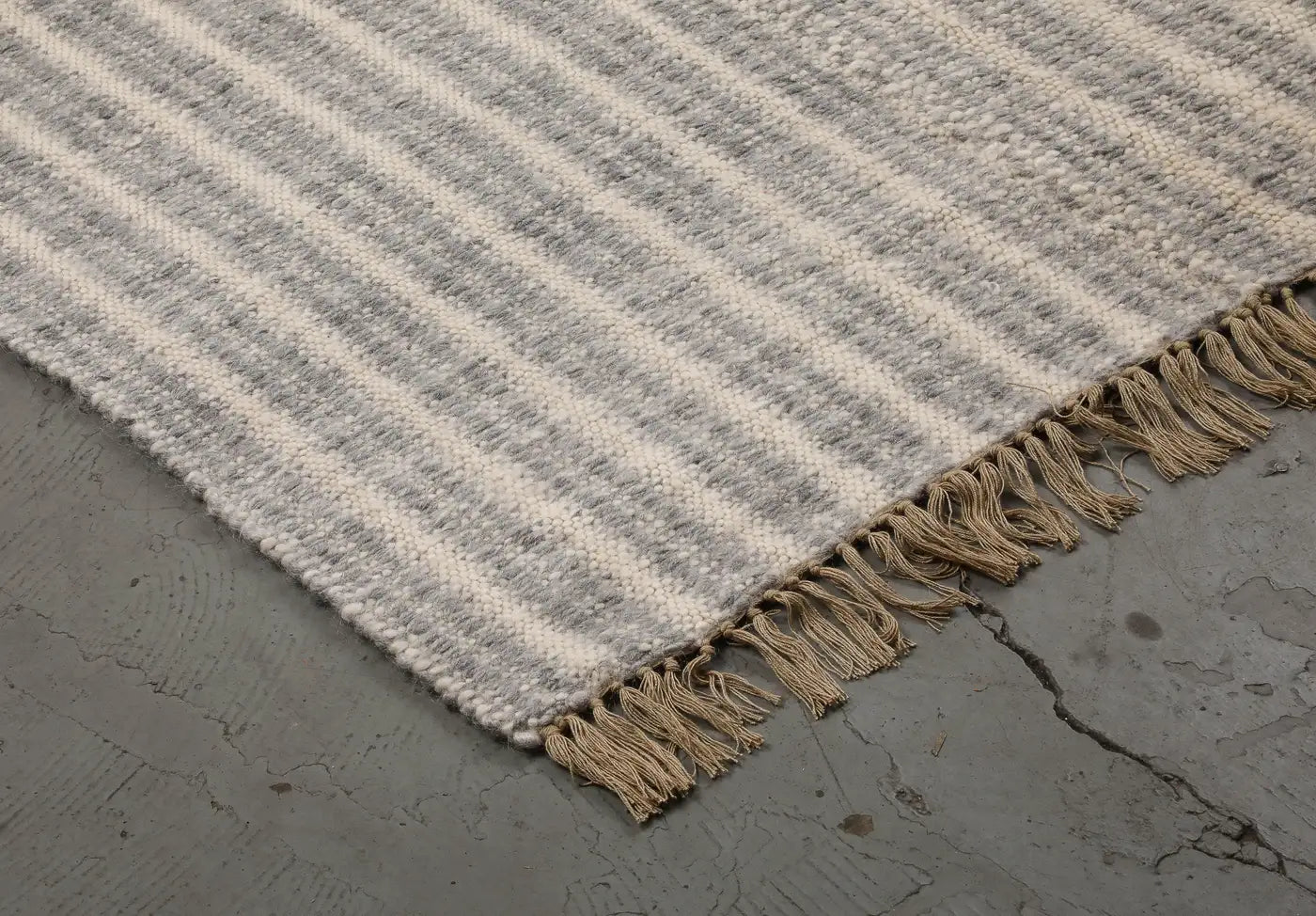 Ribbed Mohair Hand-Knotted Area Rug by Ennui Home