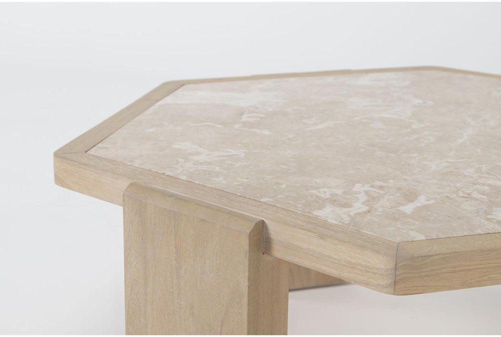 Voyage Hexagonal Marble Coffee Table