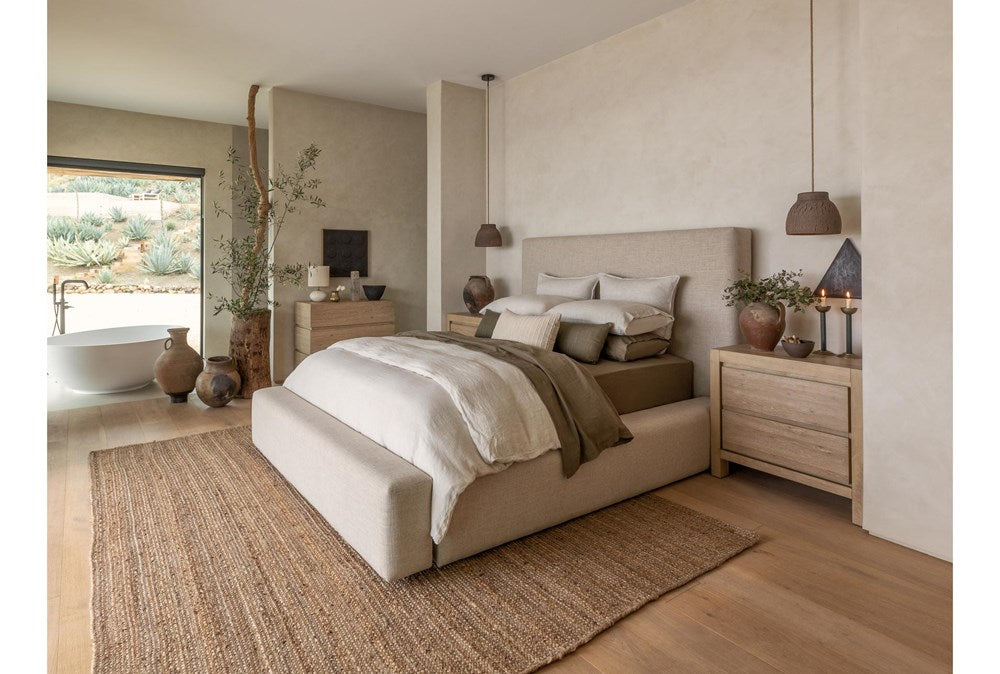 Porto Queen Upholstered Storage Bed