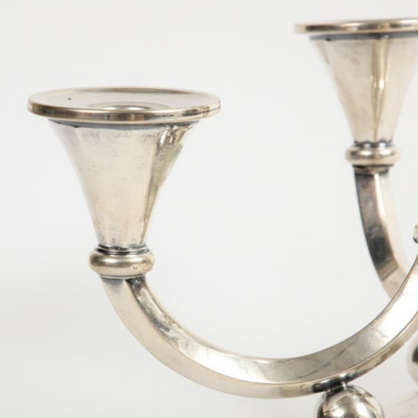 English Silver Five-Light Candleholder