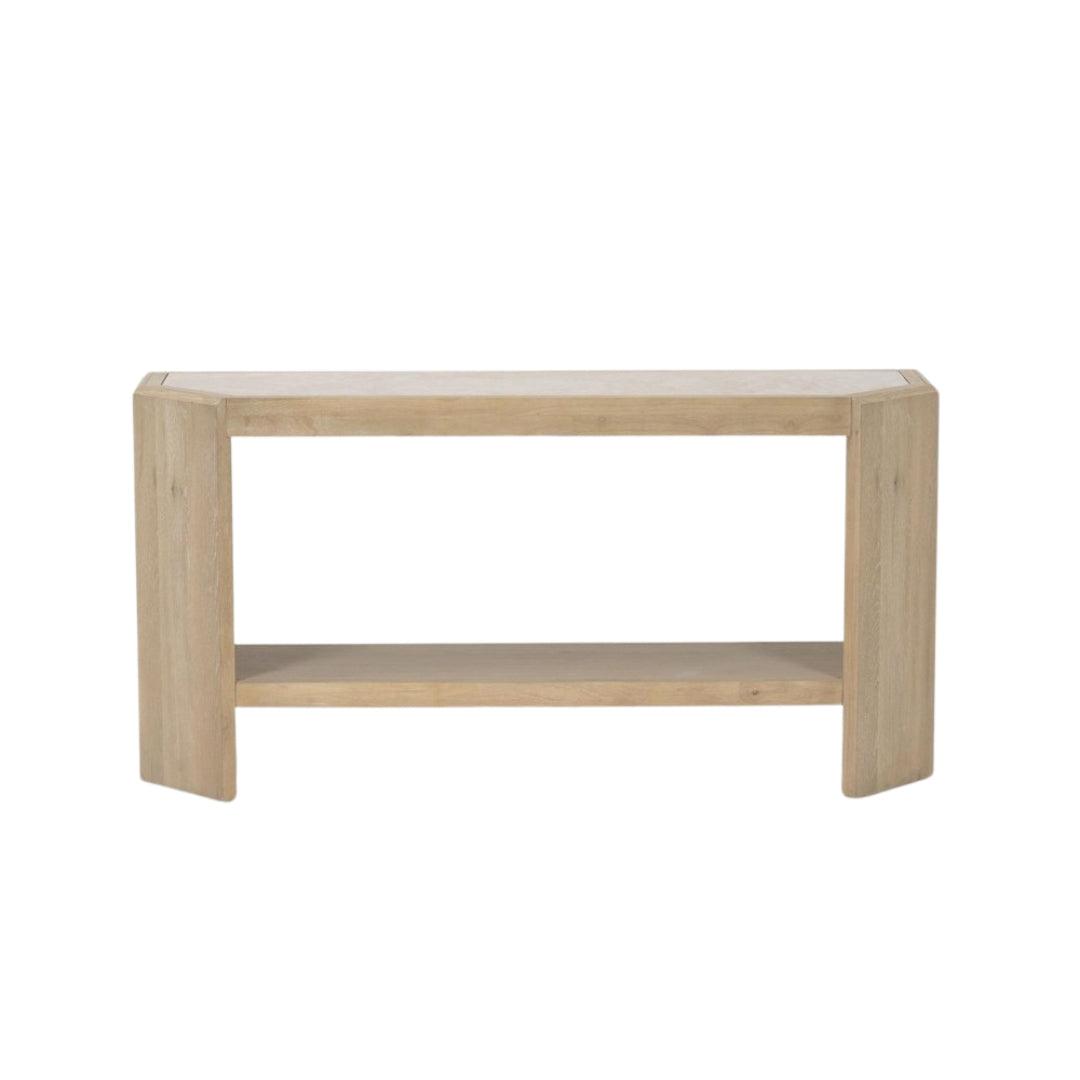 Voyage Demilune Marble Console Table