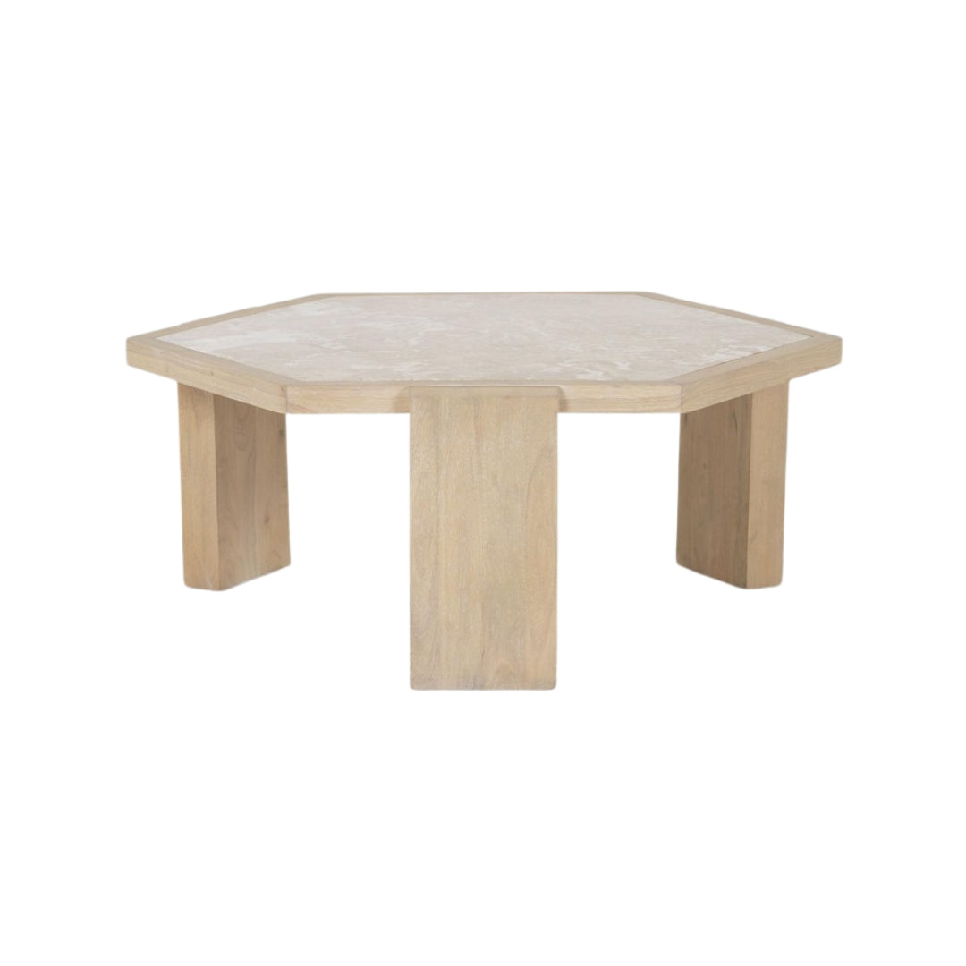 Voyage Hexagonal Marble Coffee Table