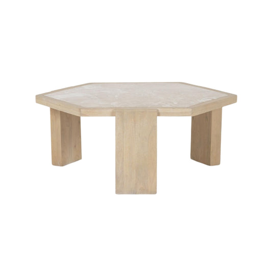 Voyage Hexagonal Marble Coffee Table