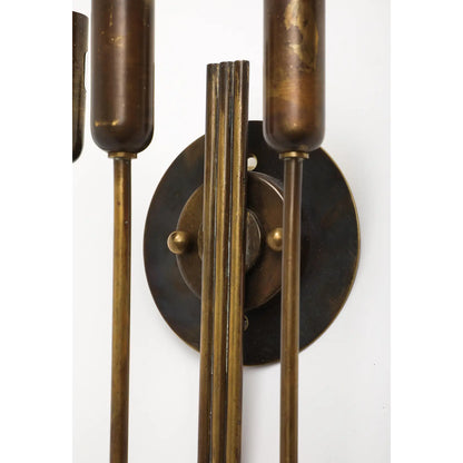1940s Italian Brass Wall Light