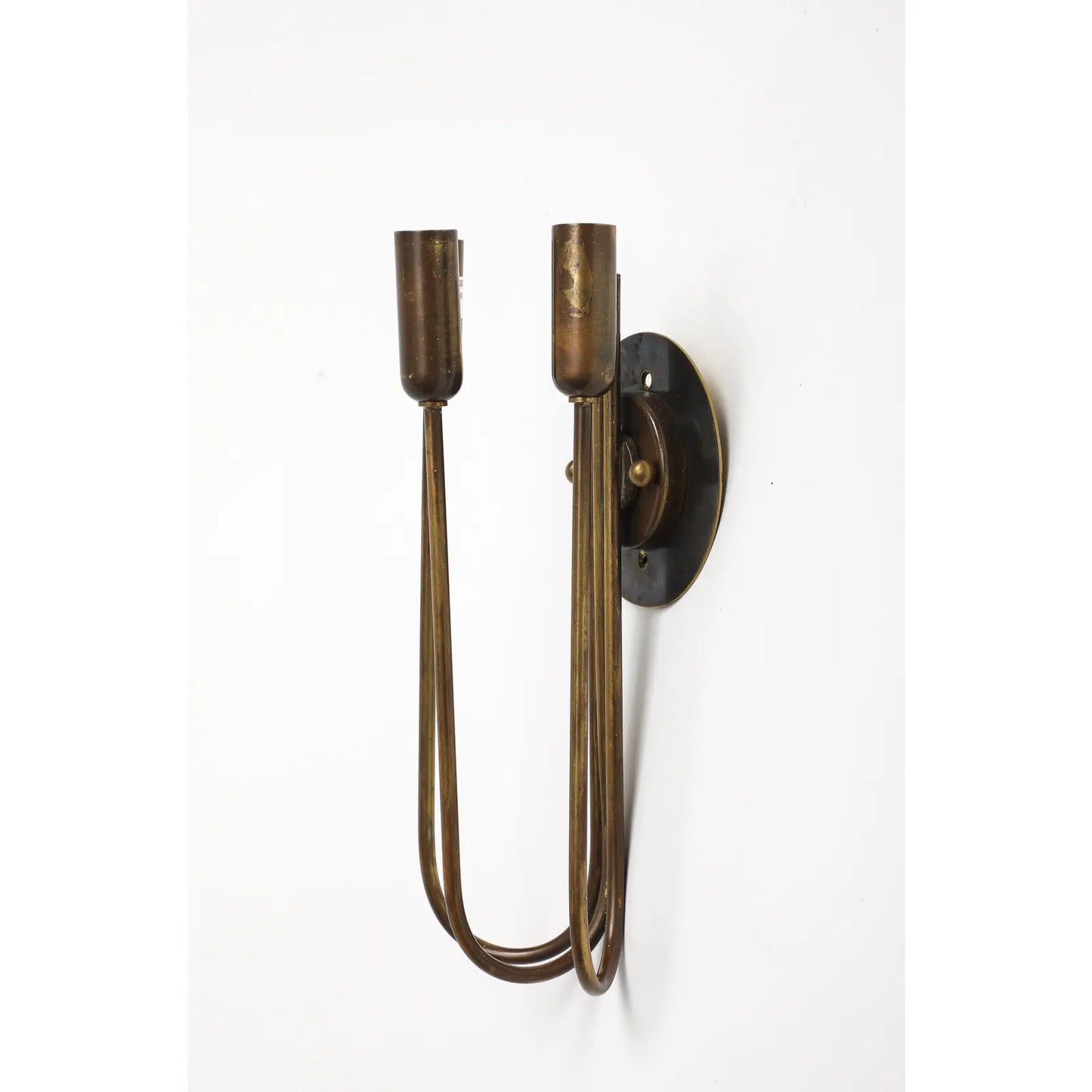 1940s Italian Brass Wall Light
