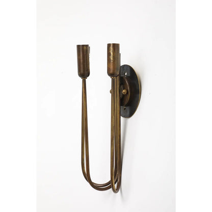 1940s Italian Brass Wall Light