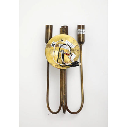 1940s Italian Brass Wall Light