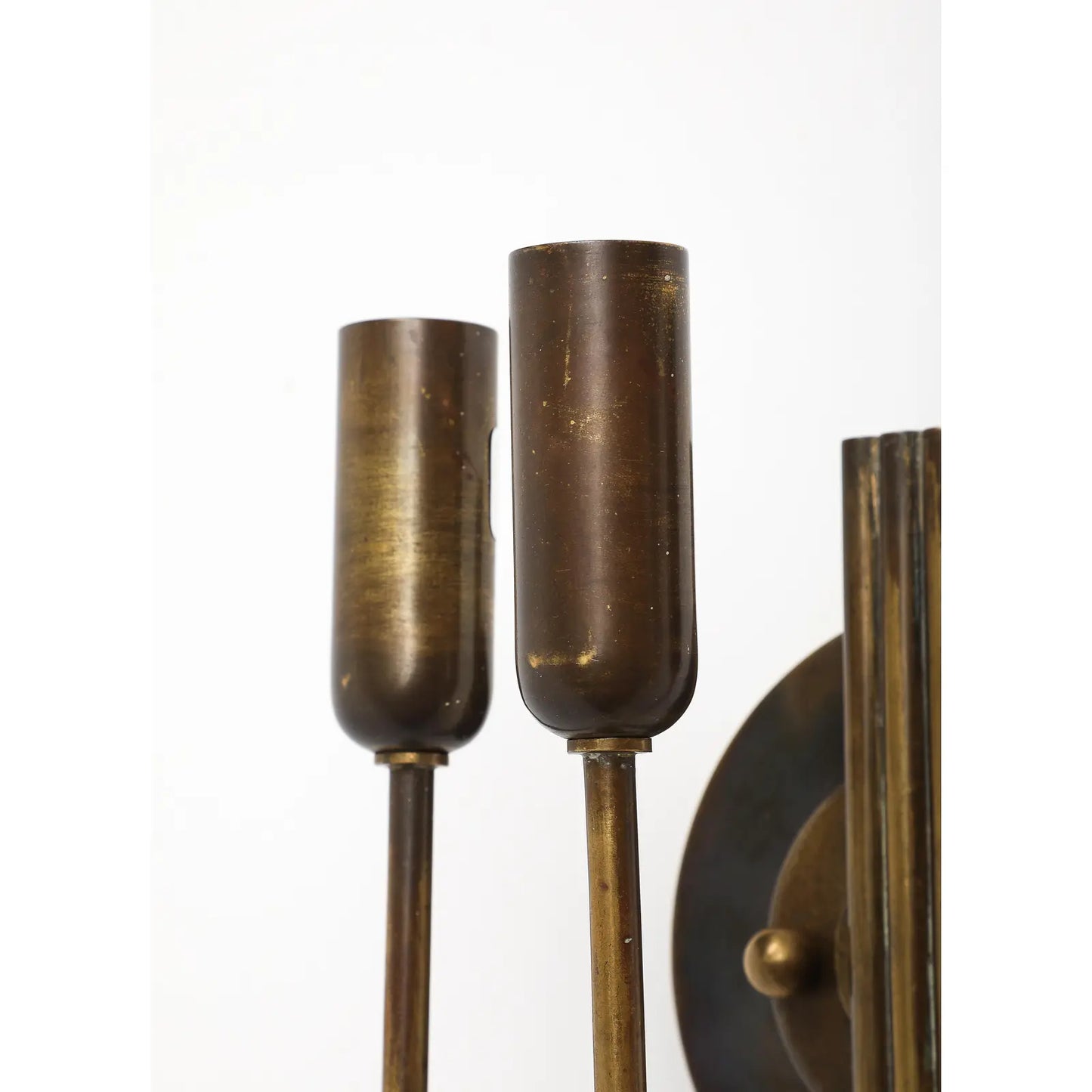 1940s Italian Brass Wall Light