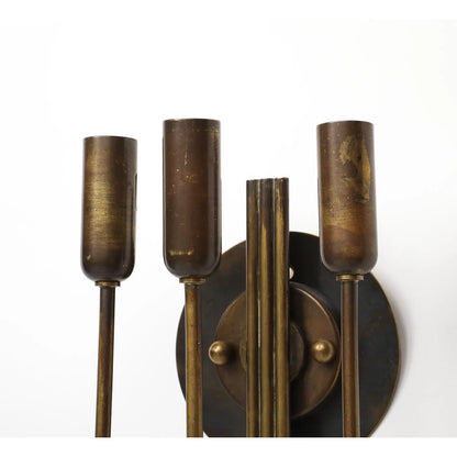 1940s Italian Brass Wall Light