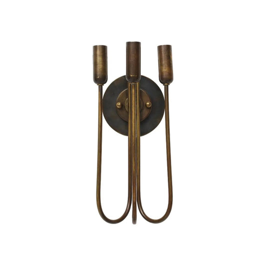 1940s Italian Brass Wall Light