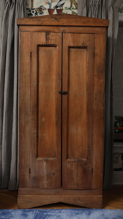 19th Century American Wood Armoire with Original Hardware