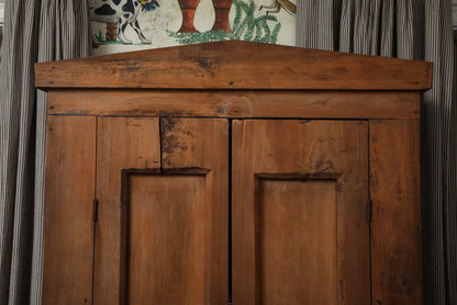 19th Century American Wood Armoire with Original Hardware