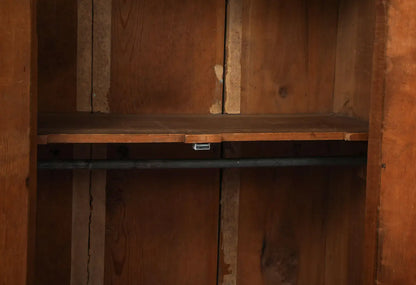 19th Century American Wood Armoire with Original Hardware