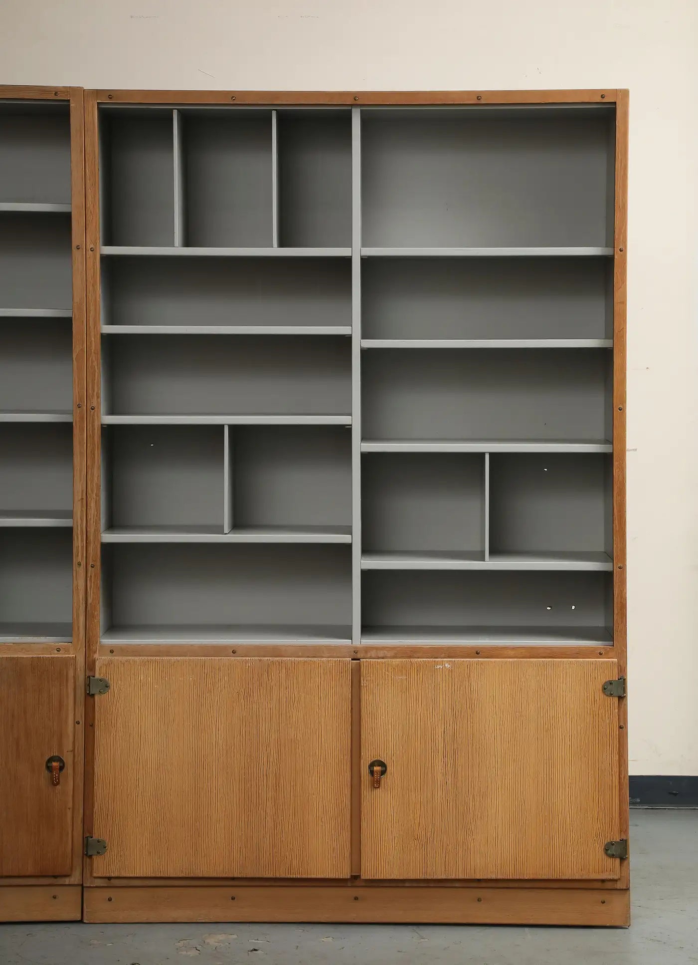 2-Piece Scandinavian Oak Bookcase System by Børge Mogensen, Denmark 1970s