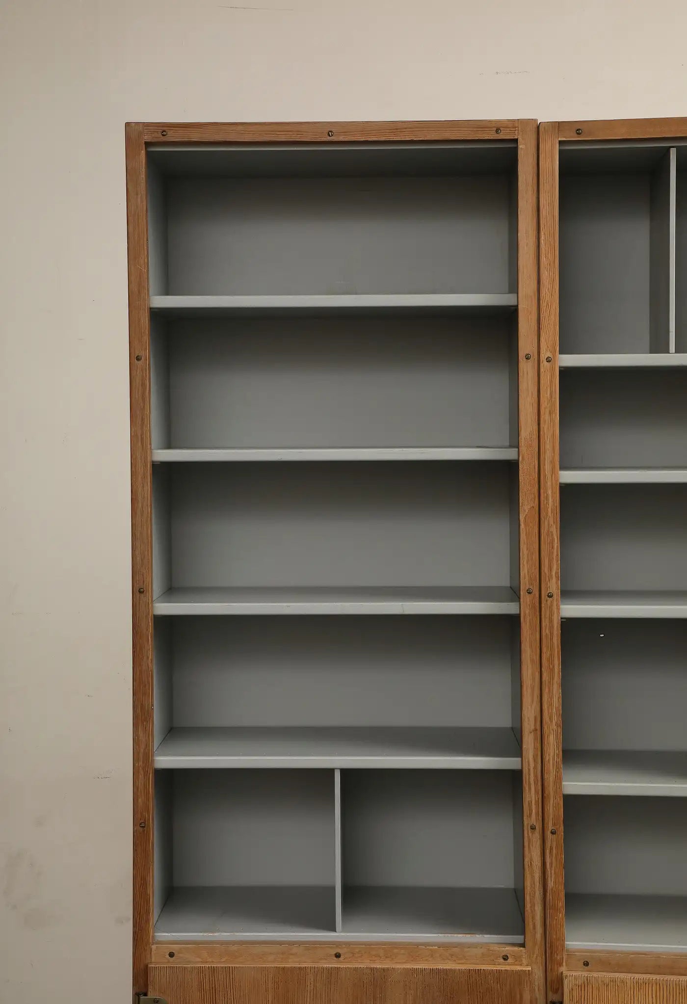 2-Piece Scandinavian Oak Bookcase System by Børge Mogensen, Denmark 1970s