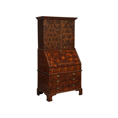 20th Century English Secretaire with Oyster Veneer