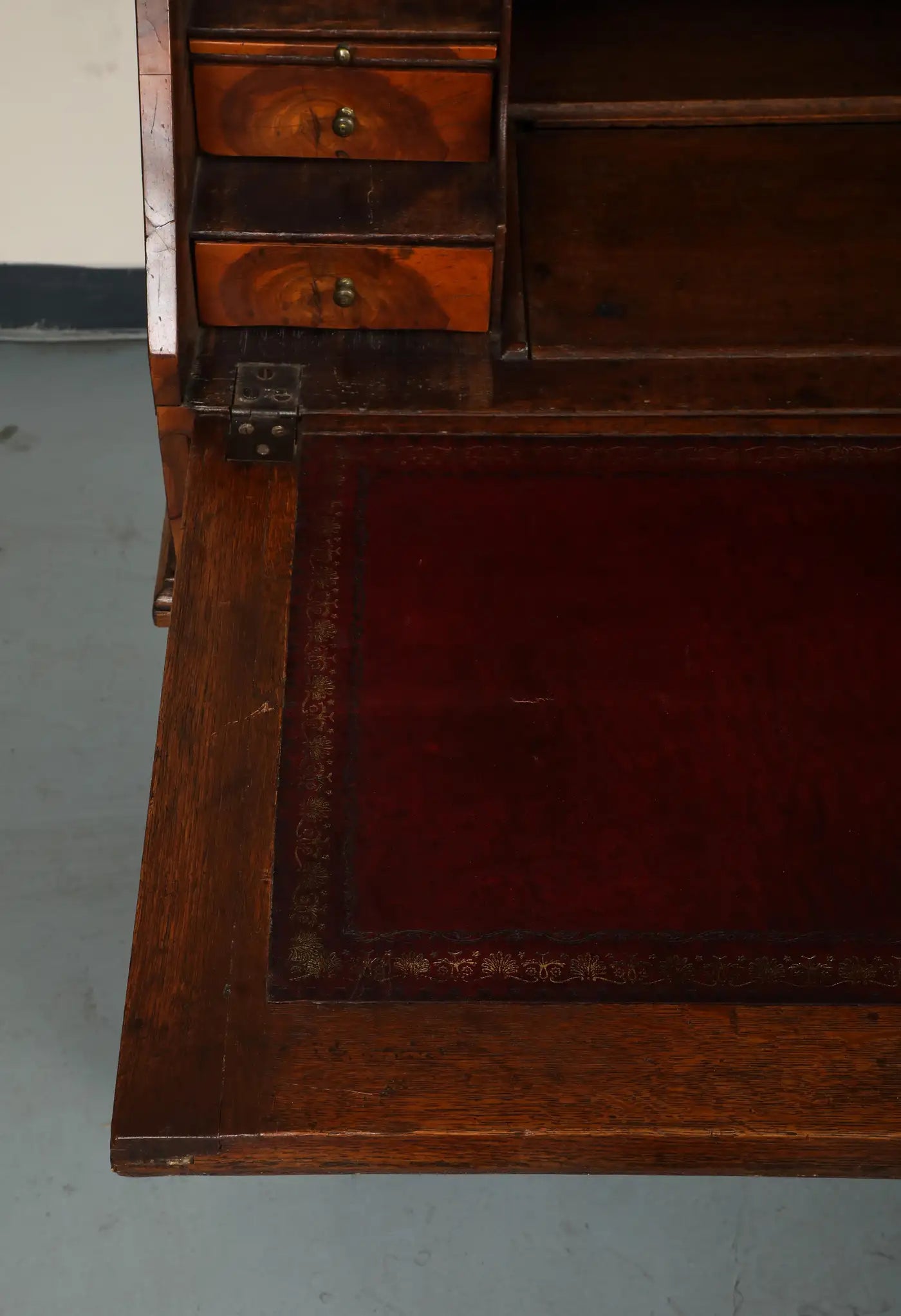 20th Century English Secretaire with Oyster Veneer
