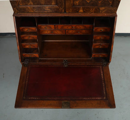 20th Century English Secretaire with Oyster Veneer