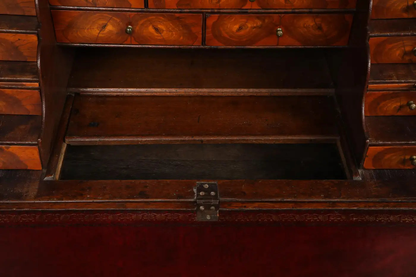 20th Century English Secretaire with Oyster Veneer