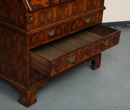 20th Century English Secretaire with Oyster Veneer