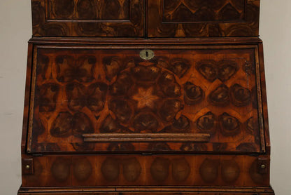 20th Century English Secretaire with Oyster Veneer