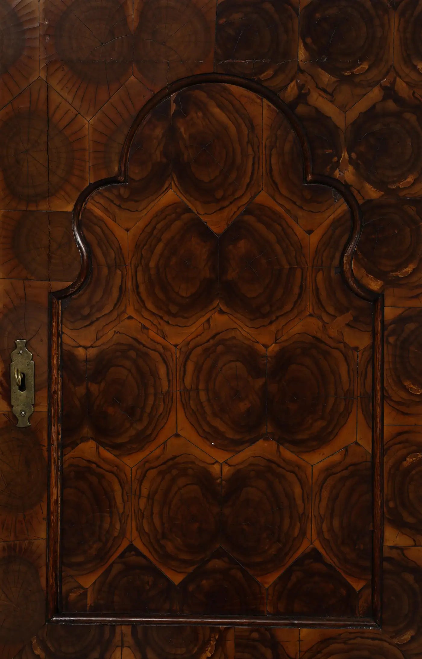 20th Century English Secretaire with Oyster Veneer