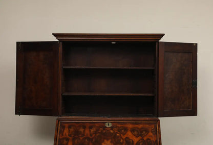 20th Century English Secretaire with Oyster Veneer