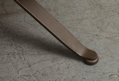 Pair of Contemporary Herringbone X-Form Bronze Benches