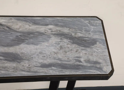 Modern Iron Wall-Mounted Officina Ciani Console with New Marble Top