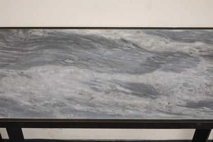 Modern Iron Wall-Mounted Officina Ciani Console with New Marble Top