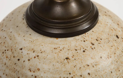 Midcentury American Glazed Pottery Lamp circa 1960