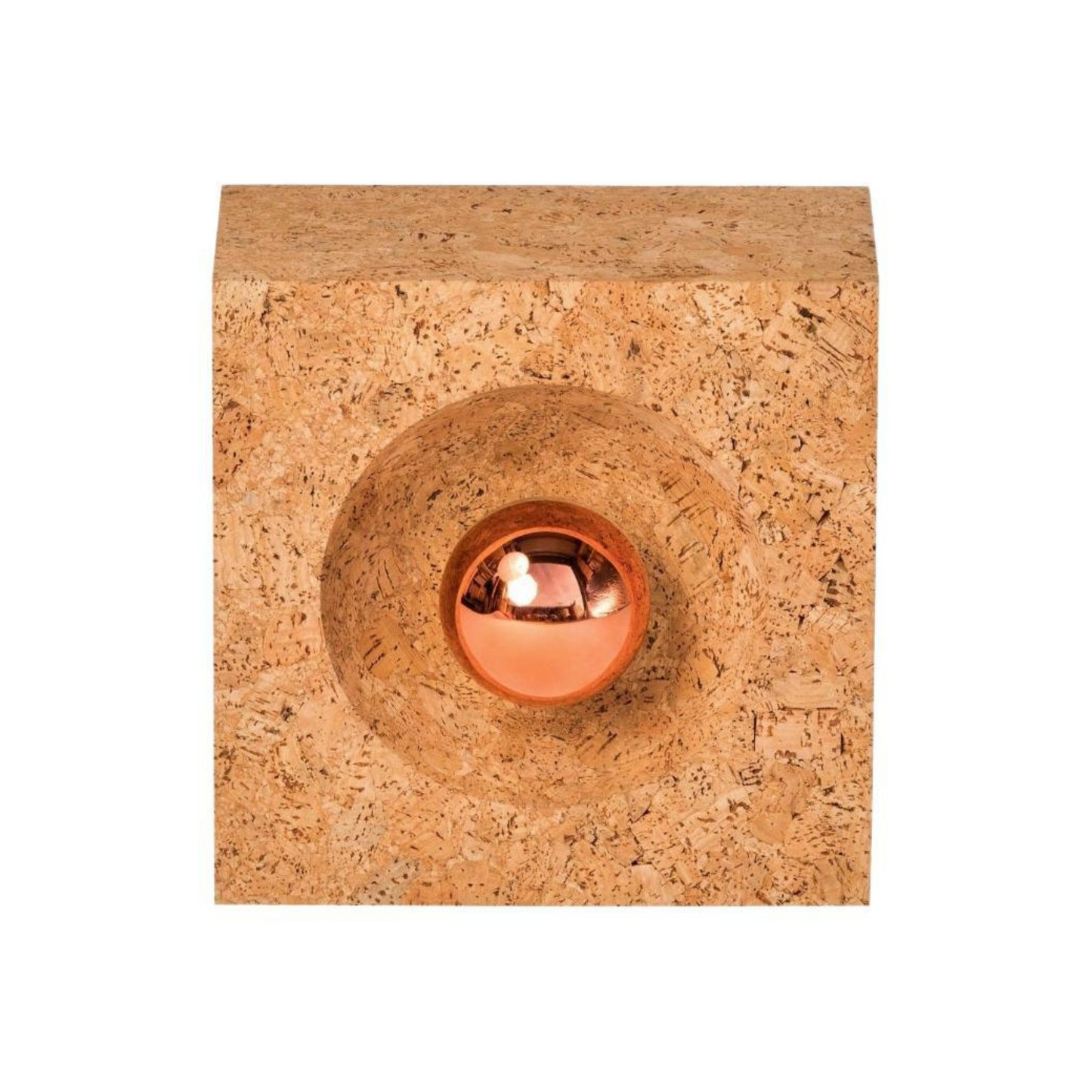 "Braga" Solid Cork Wall Light or Table Lamp by Facto Atelier Paris