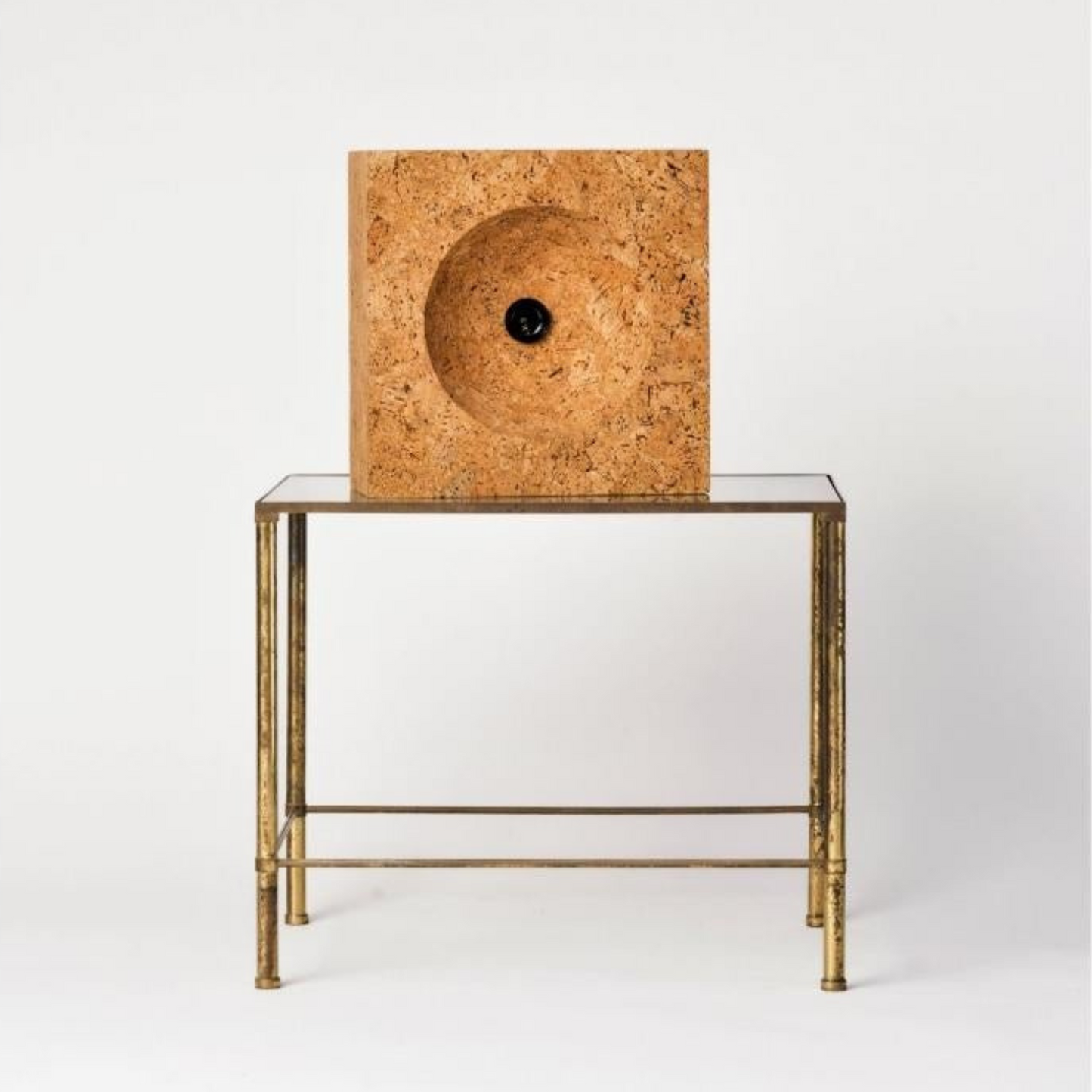 "Braga" Solid Cork Wall Light or Table Lamp by Facto Atelier Paris