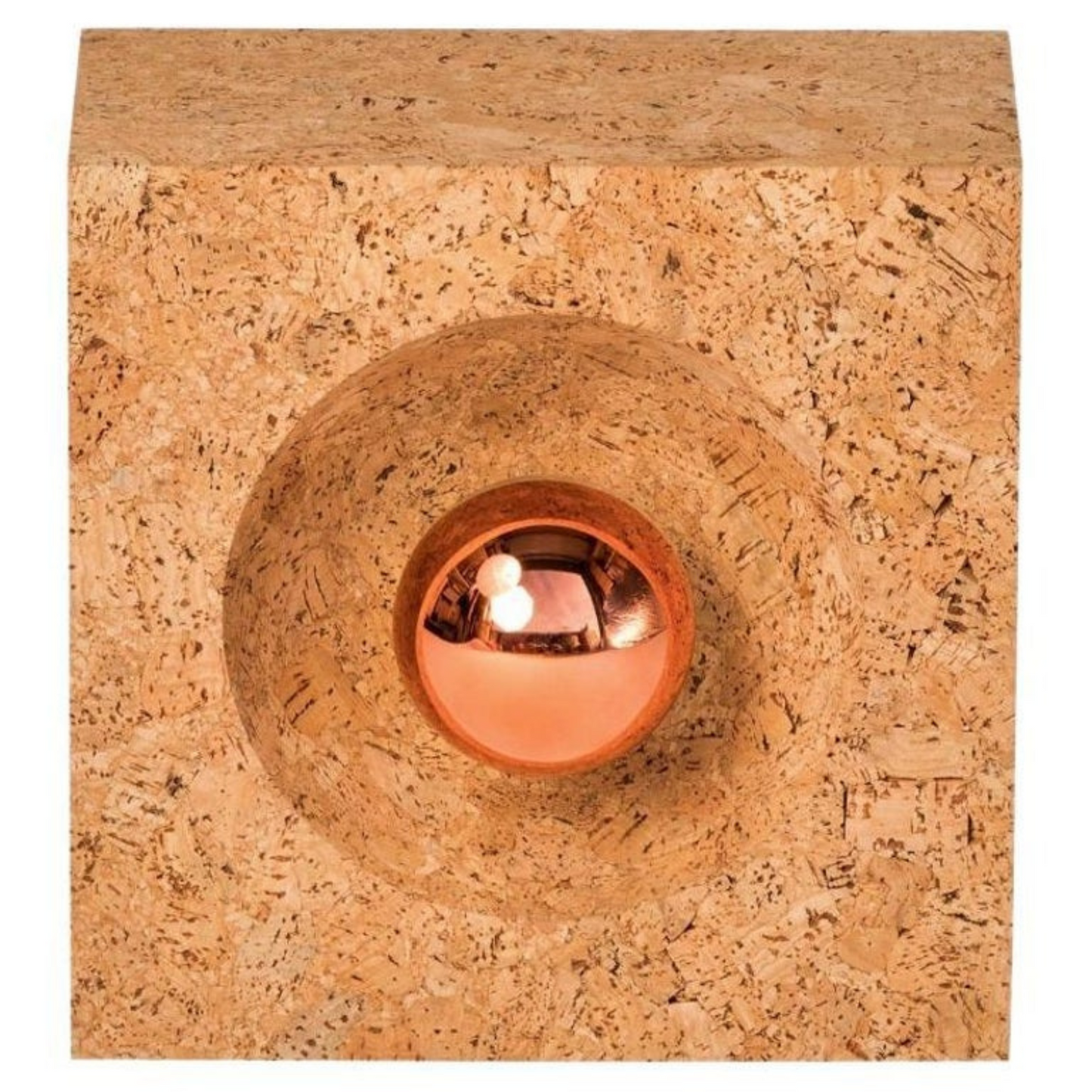 "Braga" Solid Cork Wall Light or Table Lamp by Facto Atelier Paris