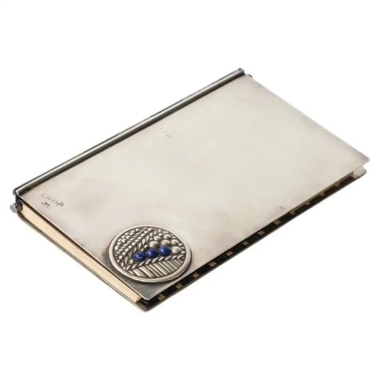 Carlo Buffetti Sterling Silver Address Book With Original Box, C. 1970