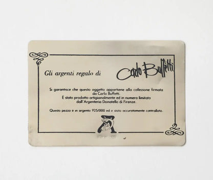Carlo Buffetti Sterling Silver Address Book With Original Box, C. 1970
