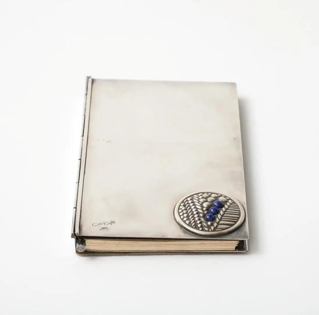 Carlo Buffetti Sterling Silver Address Book With Original Box, C. 1970