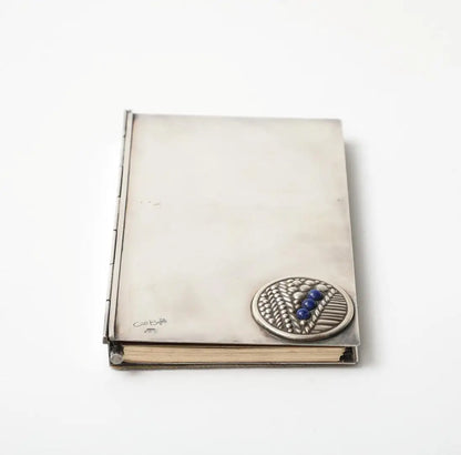 Carlo Buffetti Sterling Silver Address Book With Original Box, C. 1970