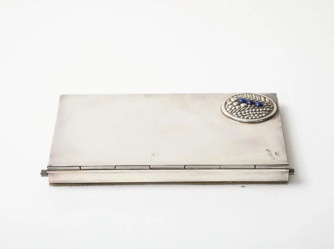 Carlo Buffetti Sterling Silver Address Book With Original Box, C. 1970