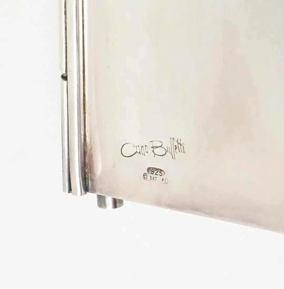 Carlo Buffetti Sterling Silver Address Book With Original Box, C. 1970