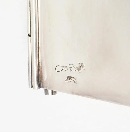 Carlo Buffetti Sterling Silver Address Book With Original Box, C. 1970