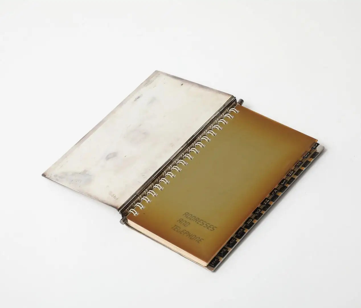 Carlo Buffetti Sterling Silver Address Book With Original Box, C. 1970