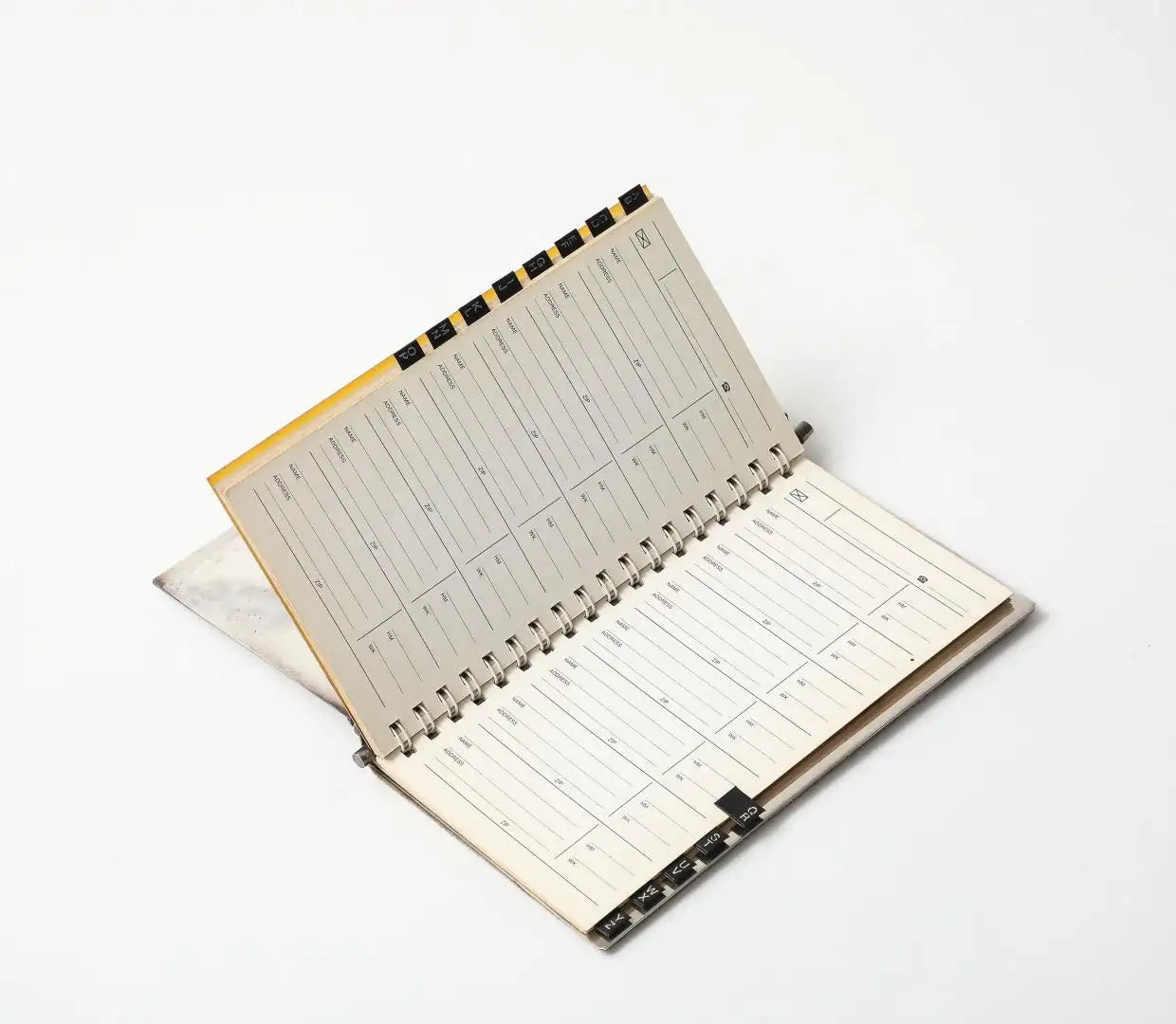 Carlo Buffetti Sterling Silver Address Book With Original Box, C. 1970