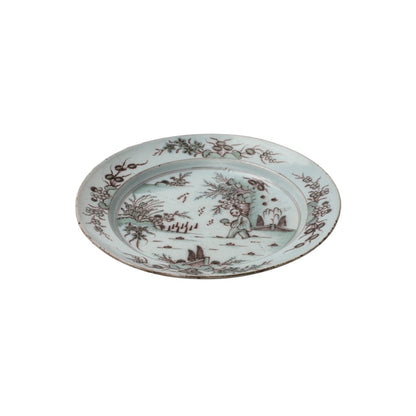 Early 18th C. Delft Manganese Tin Glazed Charger