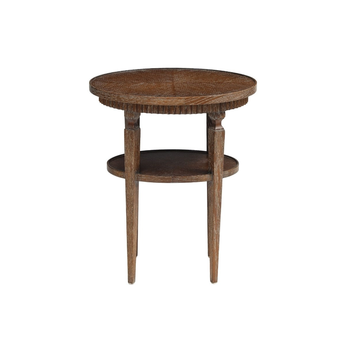 20th Century Mattaliano Cerused Oak Oval Side Table