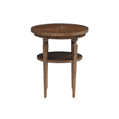 20th Century Mattaliano Cerused Oak Oval Side Table
