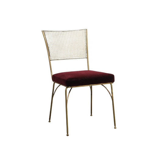 Midcentury Brass and Cane Chair by Acácio Gil Borsoi