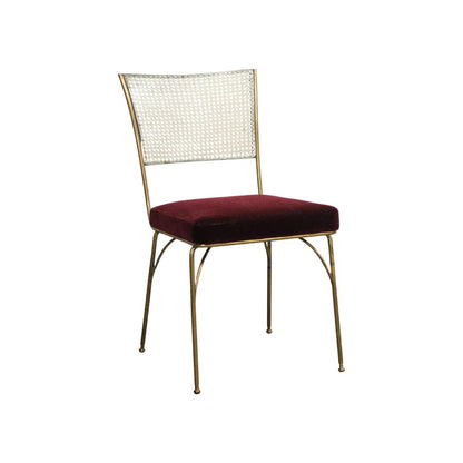 Midcentury Brass and Cane Chair by Acácio Gil Borsoi