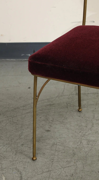 Midcentury Brass and Cane Chair by Acácio Gil Borsoi
