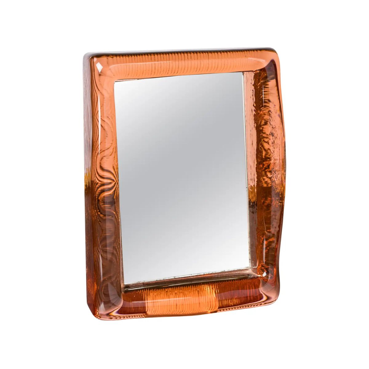Midcentury French Saint Gobain Glass Petite Table Mirror, 1950s